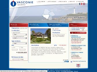 vasconie-immobilier.com website preview