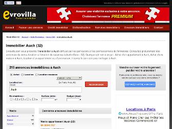 immobilier-auch.evrovilla.com website preview
