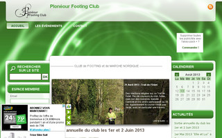 ploneourfootingclub.asso-web.com website preview