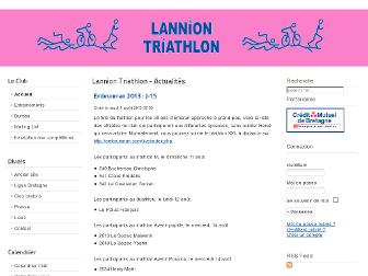 lannion-triathlon.fr website preview