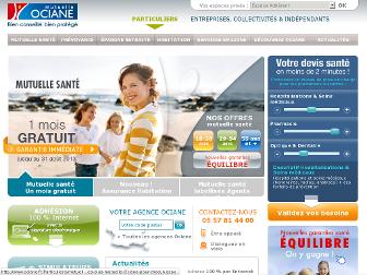 ociane.fr website preview