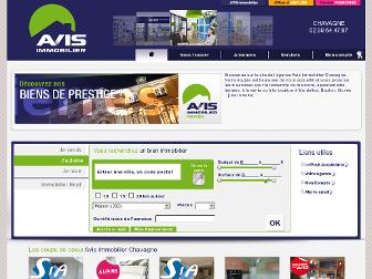 avis-immobilier-chavagne.com website preview