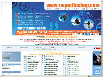 raquetteshop.com website preview