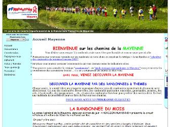 mayenne.ffrandonnee.fr website preview