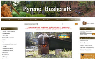 pyrene-bushcraft.com website preview