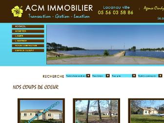 immobilierlacanau.fr website preview