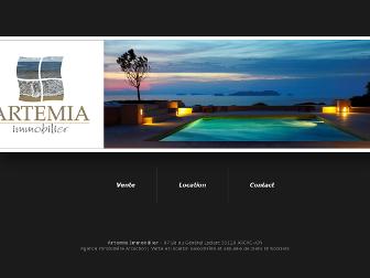 artemia-immobilier.com website preview