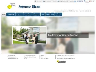 immobilier-biran.fr website preview