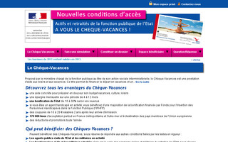 fonctionpublique-chequesvacances.fr website preview
