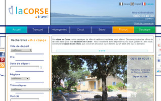 la-corse.travel website preview