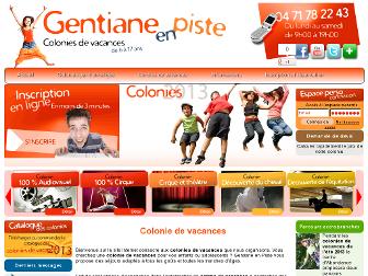 gentiane-en-piste.fr website preview