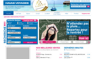 havas-voyages.fr website preview