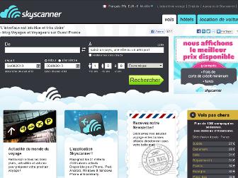 skyscanner.fr website preview