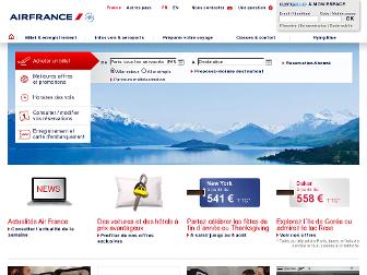 airfrance.fr website preview