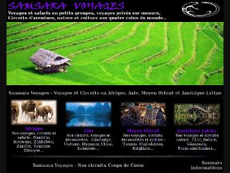 samsara-voyages.com website preview