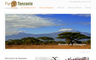 voyage-tanzanie.com website preview