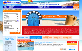 tunisie.promovacances.com website preview