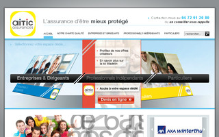 aitic-assurances.fr website preview