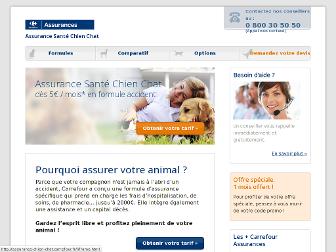 assurance-chien-chat.carrefour.fr website preview