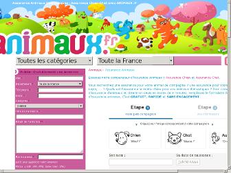 assurance.animaux.fr website preview