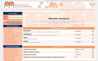 mutuelle-entreprises.fr website preview