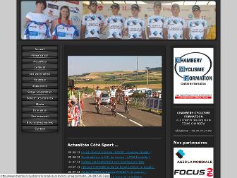 chamberycyclismeformation.com website preview