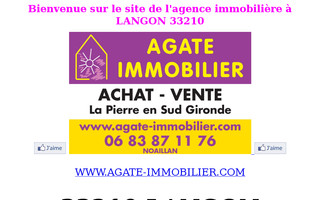 immobilier-langon.fr website preview