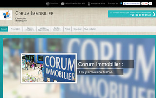 corum-immobilier-montpellier.fr website preview