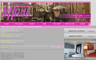 lehome-immobilier.com website preview