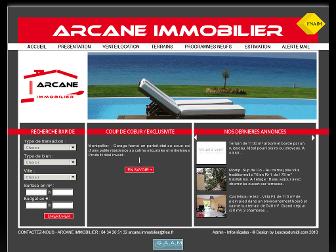 arcane-immobilier.fr website preview
