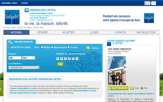 immobilier-lattes.fr website preview