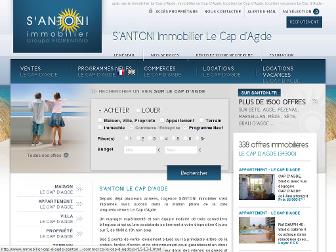 immobilier-cap-d-agde-santoni.fr website preview