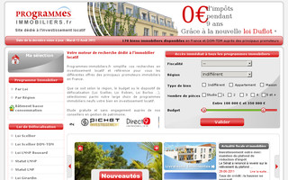 programmes-immobiliers.fr website preview