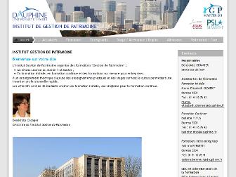 igp.dauphine.fr website preview