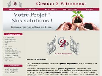 gestion2patrimoine.fr website preview