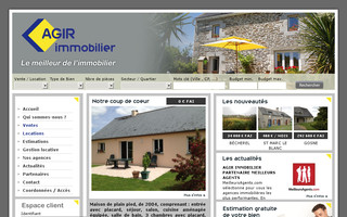 agir-immobilier.com website preview