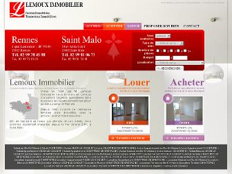 lemoux-immobilier.fr website preview
