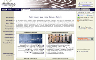 haussmann-patrimoine.fr website preview