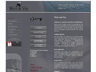 wastandvan.com website preview