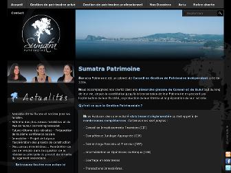 sumatra-patrimoine.fr website preview