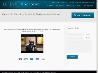lefevre-associes.fr website preview