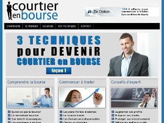 courtierenbourse.net website preview
