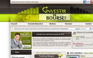 investirenbourse.com website preview