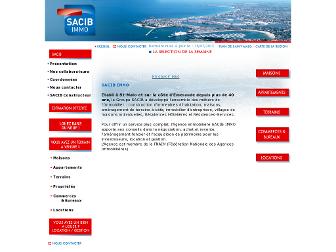 sacibimmo.fr website preview