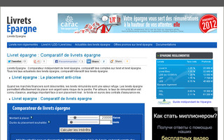 livrets-epargne.fr website preview