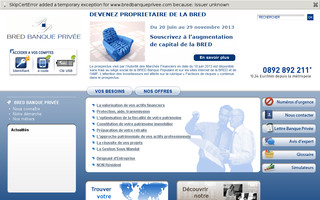 bredbanqueprivee.com website preview