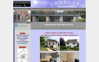 ardentesimmobilier.com website preview