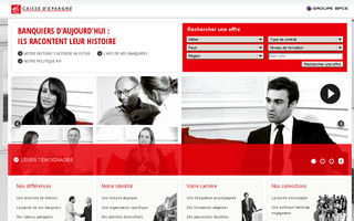recrute.caisse-epargne.com website preview