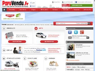 paruvendu.fr website preview