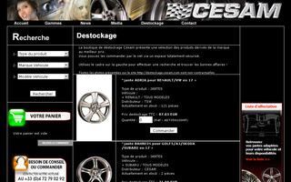 destockage.cesam.com website preview